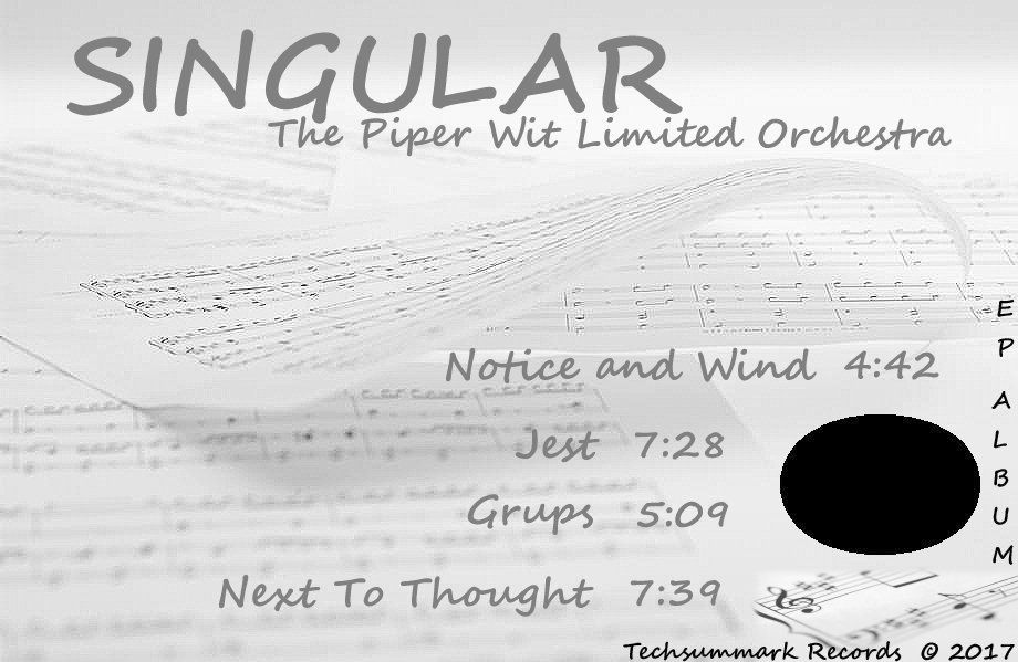 Promo Cover Art of SINGULAR album on this audio player page